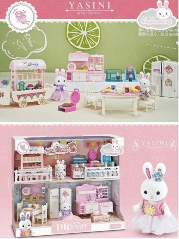 Ігровий набір меблів 6626 "Кав'ярня з Зайченятами" для дітей від 3х років.