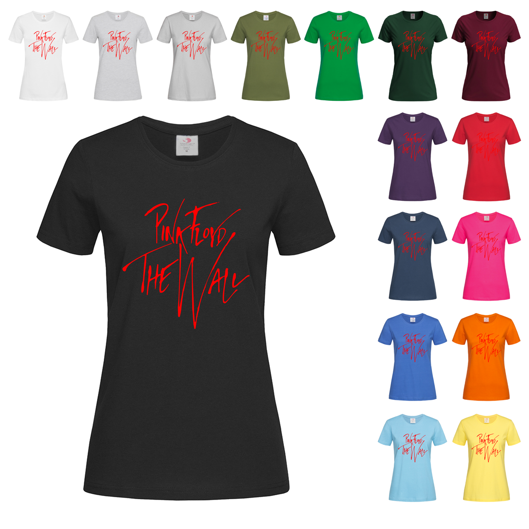 Чорна жіноча футболка Pink Floyd The wall (14-2-2-3)
