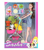 Лялька Sasha (тварини, знімний одяг та взуття, рухомі руки та ноги, висота 30 см, у коробці) 51820
