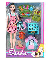 Лялька Sasha (тварини, знімний одяг та взуття, рухомі руки та ноги, висота 30 см, у коробці) 51819