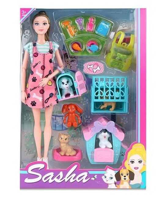 Лялька Sasha (тварини, знімний одяг та взуття, рухомі руки та ноги, висота 30 см, у коробці) 51819