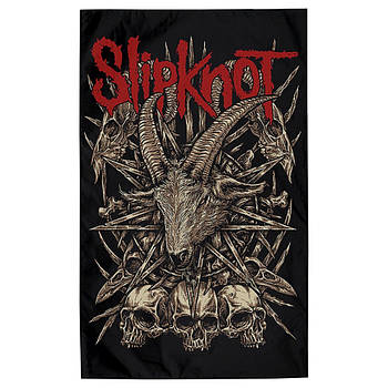 Прапор Slipknot (goat head with skulls), без отворів sfc-035