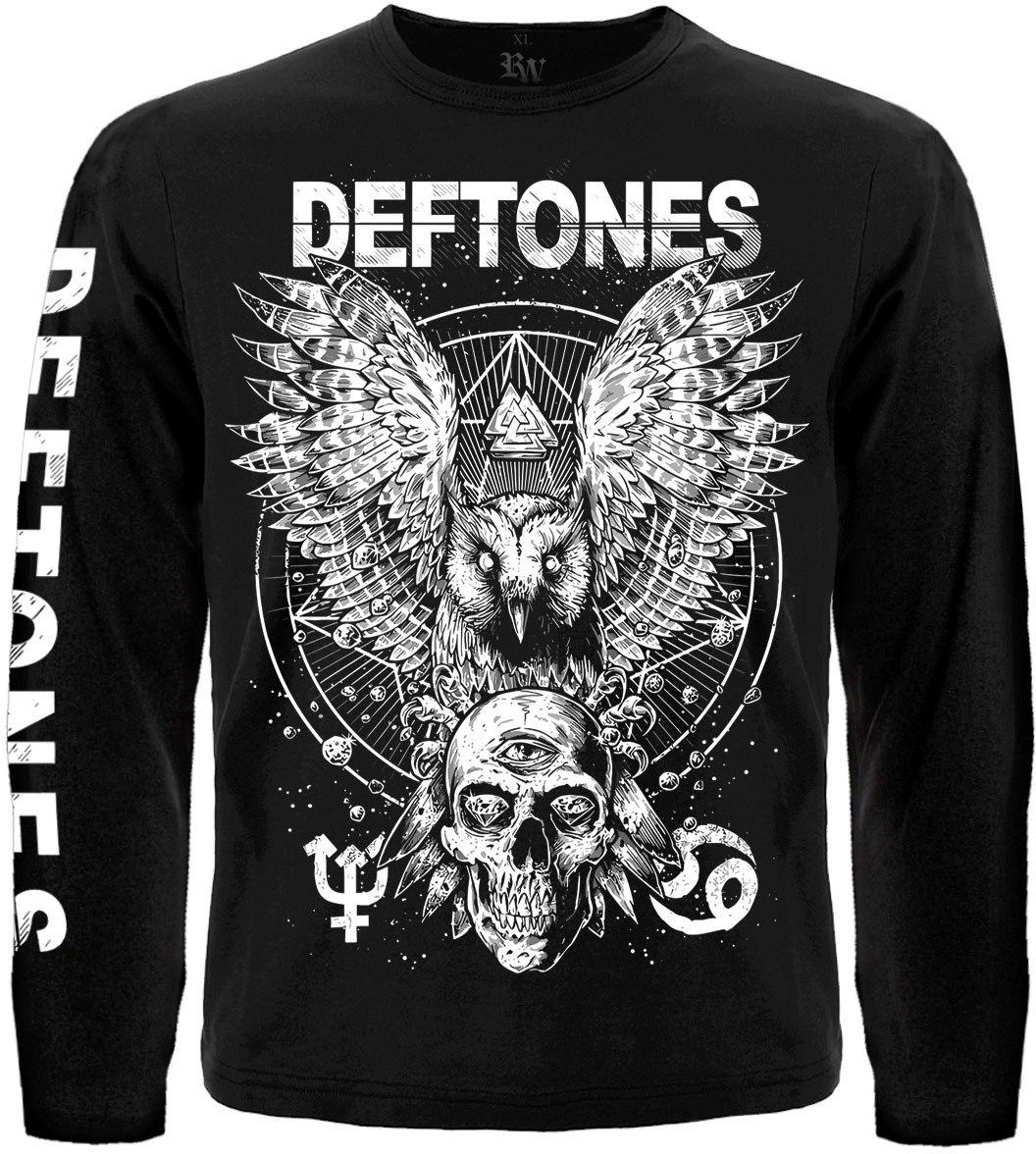 Футболка з довгим рукавом Deftones (Owl and Skull), Розмір XXL, фото 1