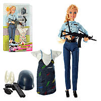 Кукла с нарядом DEFA 8388-BF 29 см, полиция, платье 0201 Топ !