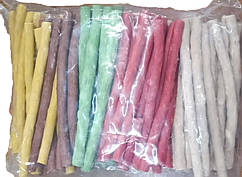 Ласощі для собак TatraPet Expert MUNCHY Палички кольорові мікс 5-6 мм/12.5 см, 100 шт 442.09