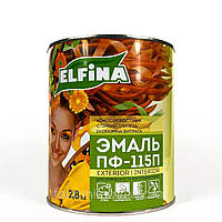 Эмаль ПФ-115п 2,8кг Elfina салатовая