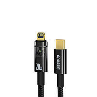 Кабель Baseus Explorer Series Auto Power-Off Fast Charging Data Cable Type-C to IP 20W 2m Black