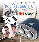 Бездротова дорожня бритва Adler AD 2937 на 2 головки з USB Польща, фото 3