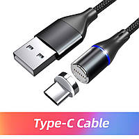Магнитный кабель 2 метра USB Type C с быстрой зарядкой и передачей данных