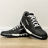 40, 42, 43 р. Кросівки чоловічі чорні з білою підошвою (Сгк-14чб), фото 7