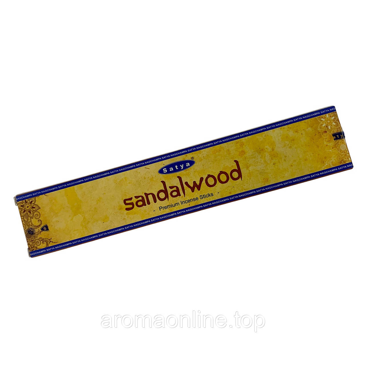 Аромапалочки Sandal wood premium incence sticks (Сандал) (15г.) (Satya), фото 1
