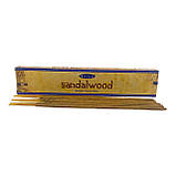 Аромапалочки Sandal wood premium incence sticks (Сандал) (15г.) (Satya), фото 2