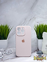 Чехол с закрытой камерой и низом на Айфон 13 Про Макс Розовый / Silicone Case для iPhone 13 Pro Max Pink Sand