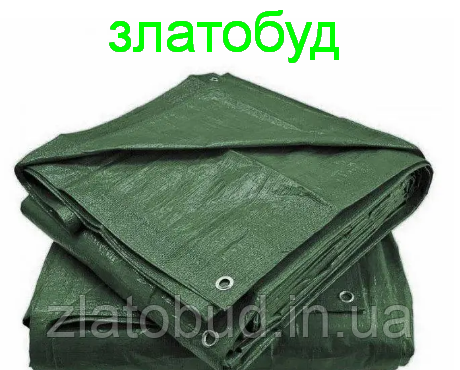Тенти 10*15 м 100 г/м тарпаулін зелений тент з кільцями водонепроникного укриття та навіси від дощу та сонця - фото 2 - id-p2088927842