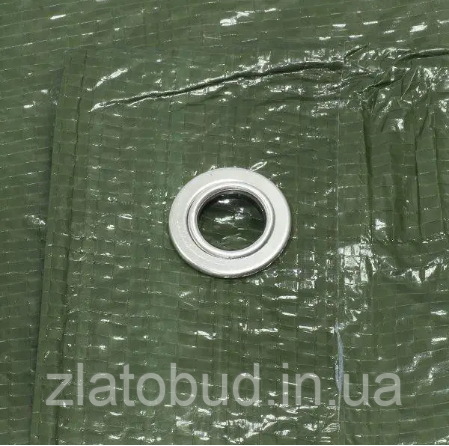 Тенти 10*15 м 100 г/м тарпаулін зелений тент з кільцями водонепроникного укриття та навіси від дощу та сонця - фото 3 - id-p2088927842