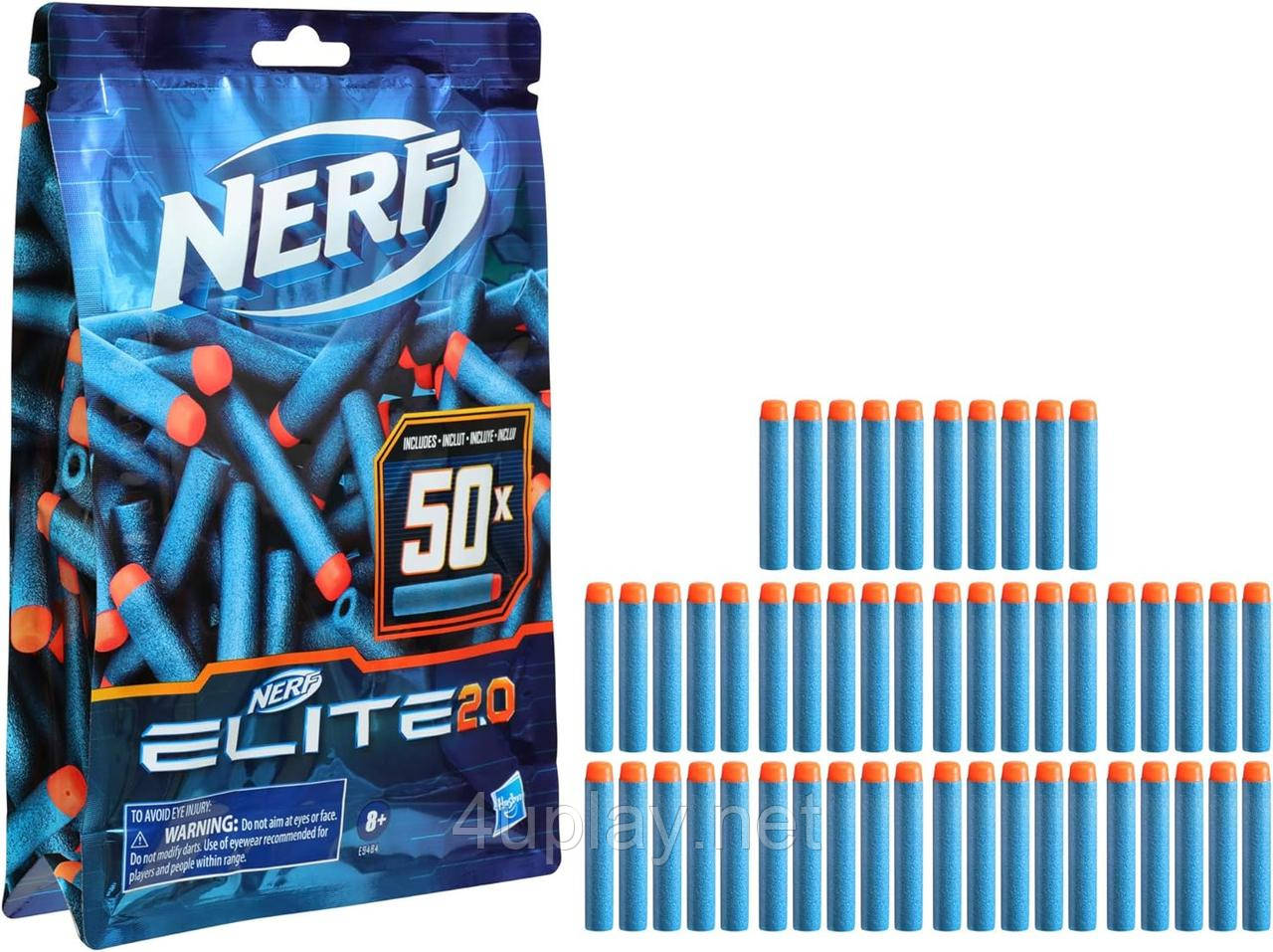 Кулі Нерф Еліт 2.0 набір 50 штук Nerf Elite 2.0 50-Dart Refill Pack Оригінальні стріли Hasbro