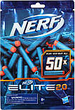 Кулі Нерф Еліт 2.0 набір 50 штук Nerf Elite 2.0 50-Dart Refill Pack Оригінальні стріли Hasbro, фото 2