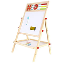 Мольберт дерев'яний двосторонній із магнітною дошкою з цифрами та рахівницею Kruzzel, фото 4