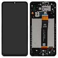 Дисплей для Samsung A022F Galaxy A02, черный, с рамкой, Original (PRC), SM-A022F BV065WBM-L07-DB01_R2.2