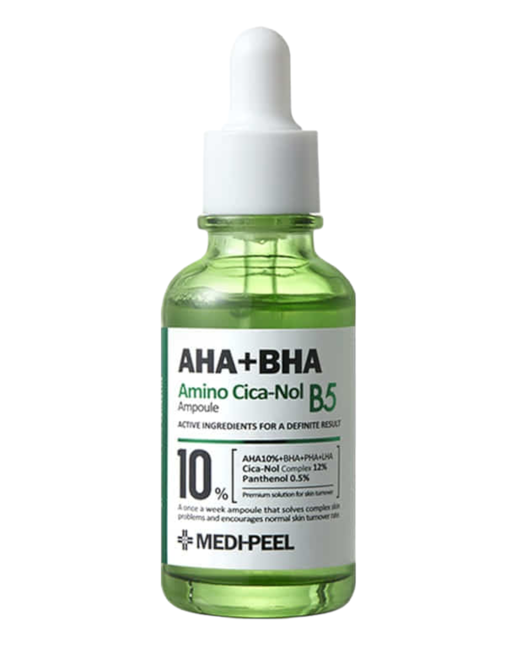 Cироватка з кислотами та центелою Medi-Peel AHA BHA Amino Cica-Nol B5 Ampoule, 30 мл, фото 1