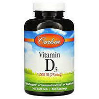 Vitamin D3 1000 IU Carlson Labs, 360 софтгель