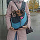 Сумка / Слінг переноска для собак та котів до 5 кг Рюкзак для котів та собак Сумка кенгуру, фото 2