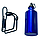 Алюмінієва велоофляга 300 мл + флягодержник, синя, фото 5