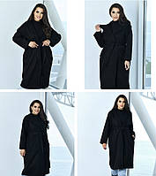 Якісне дизайнерське жіноче кашемірове пальто власного виробництва
