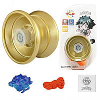 Іграшка Йо-Йо (Yo-Yo) металева для трюків золотий колір