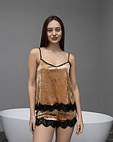 Жіночі піжами мармуровий велюр