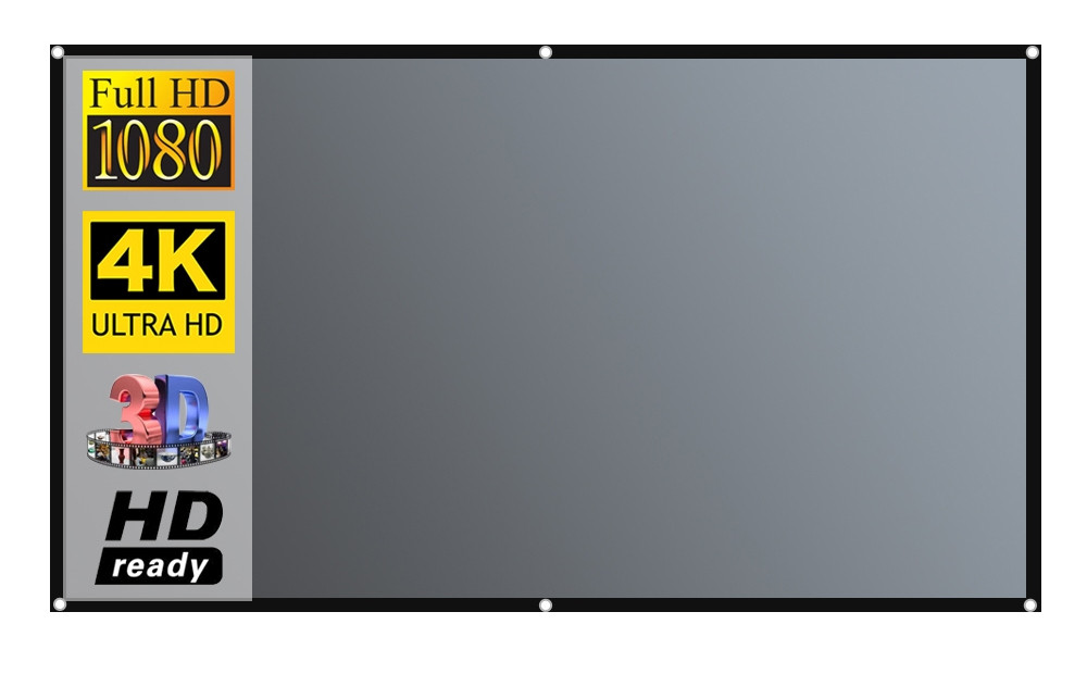 ⇒ Екран Metal Anti-Light FullHD Screen 100/120/133" - світловідбиваючий, для проектора (100" inch дюймів)