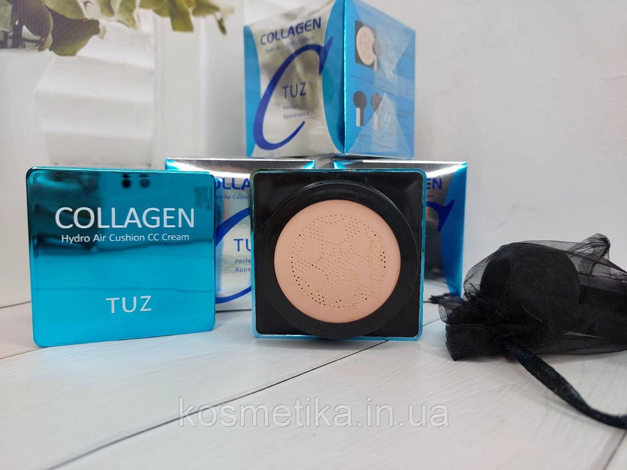 Кушон TUZ Collagen 2 в 1  CC Cream №02 Natural Skin (натуральний)