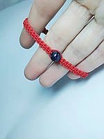 Плетений браслет-оберіг (червона нитка) BlueBead