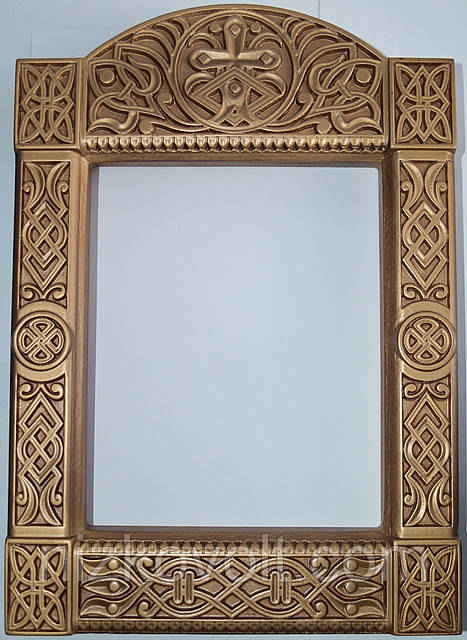 Кіот "Б" (230х330х36) для ікони 160х200 - різьба по дереву, фото 1