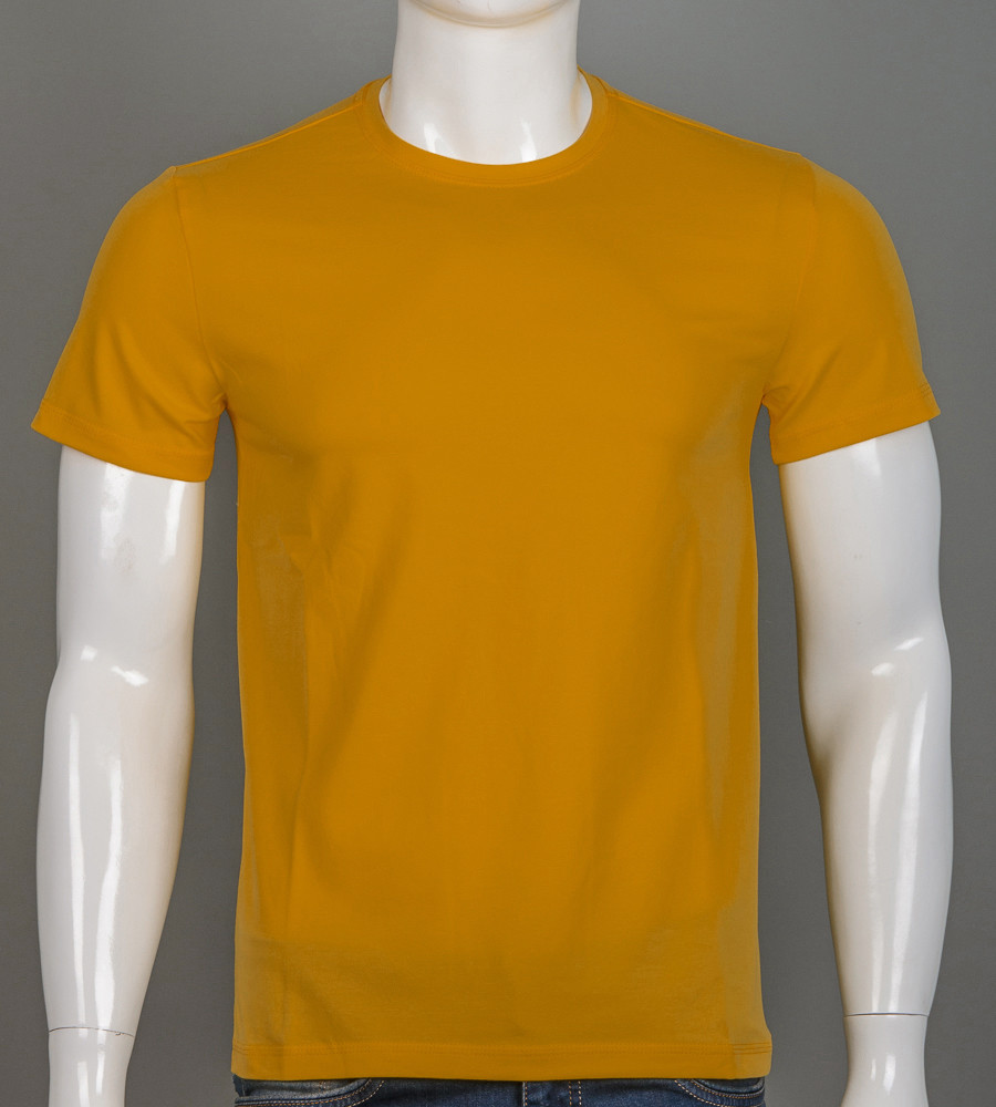 Футболка чоловіча Однотонна Гірчиця 2300м, XL (1шт)