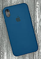Чехол для Apple iPhone XR матовый кейс с микрофиброю на айфон хр темно синий/xingyu blue