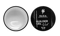 Гель для наращивания Saga Builder Gel Veil 06 Clear (прозрачный), 15 мл