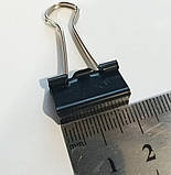 Затискач для паперу 19 мм (1 шт) / біндер металевий, фото 3