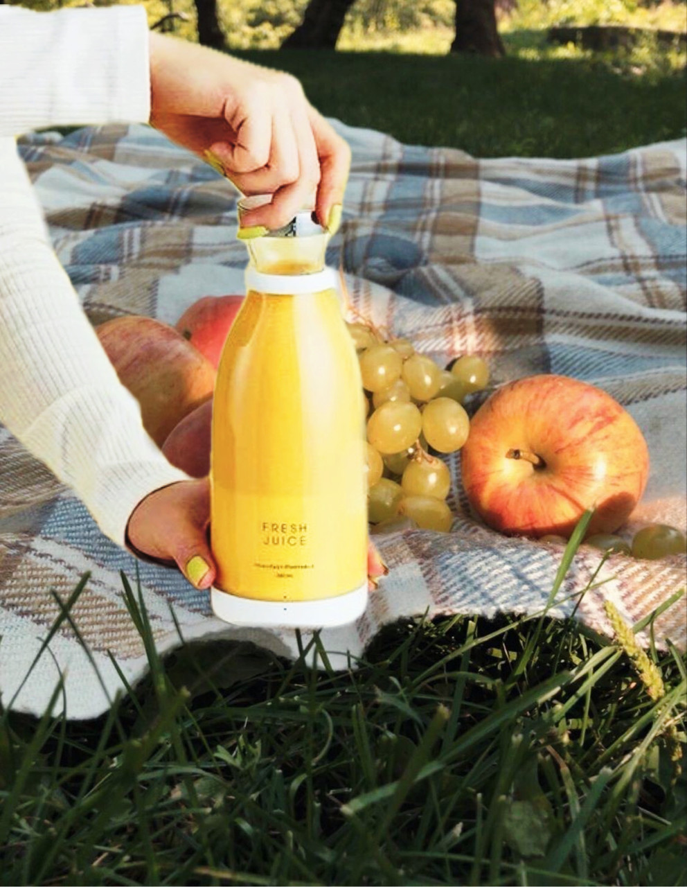 Портативний блендер FRESH JUICE мініблендер для смузі зручний переносний блендер пляшка