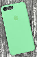 Чехол Silicone Case (AA) для Apple iPhone 7 Plus мятный/spearmint
