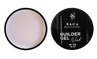 Гель для наращивания Saga Builder Gel Veil 08 (нюдовый беж), 15 мл