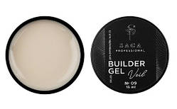 Гель для нарощування Saga Builder Gel Veil 09 (молочний), 15 мл