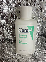 Очищувальний гель для нормальної та жирної шкіри обличчя і тіла CeraVe Foaming Cleanser 20 мл