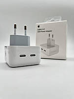 Адаптер швидкої зарядки 35 W на два розʼєми USB Type - C