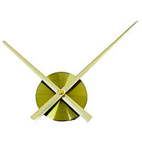 Настінний годинниковий механізм з стрілками 30см колір золото