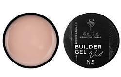 Гель для нарощування Saga Builder Gel Veil 11 (рожевий нюд), 15 мл