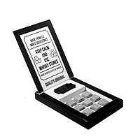 Камни из стеатита для виски Whisky Stones 9 шт + мешочек, многоразовый лед для охлаждения