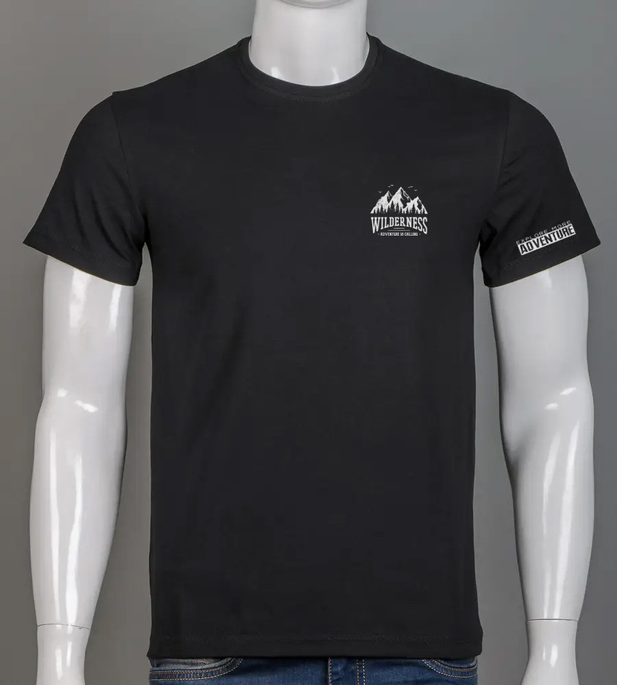 Футболка чоловіча Wilderness 2405м (Уп.4шт M-XXL), Чорний