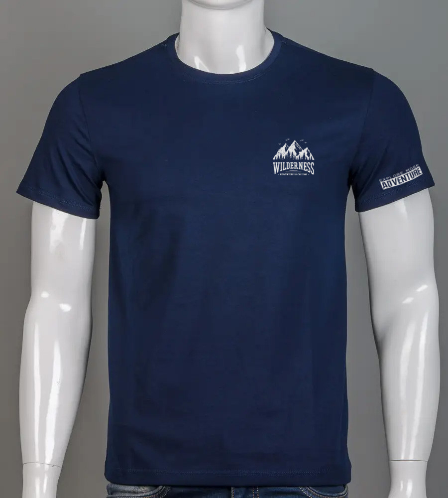 Футболка чоловіча Wilderness 2405м (Уп.4шт M-XXL), Темно-синій, фото 1