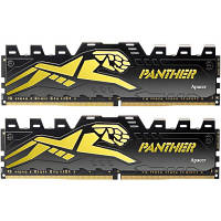 Модуль памяти для компьютера DDR4 16GB (2x8GB) 3200 MHz Panther Black/Gold Apacer (AH4U16G32C28Y7GAA-2)